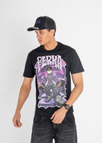 Black Mushroom Man Tee
