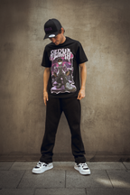 Black Mushroom Man Tee